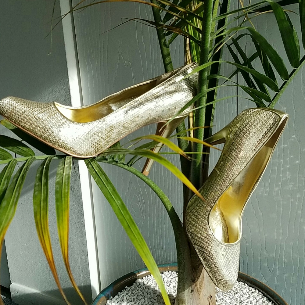 ALDO Arnoldoa-82 gold sequin stilettos